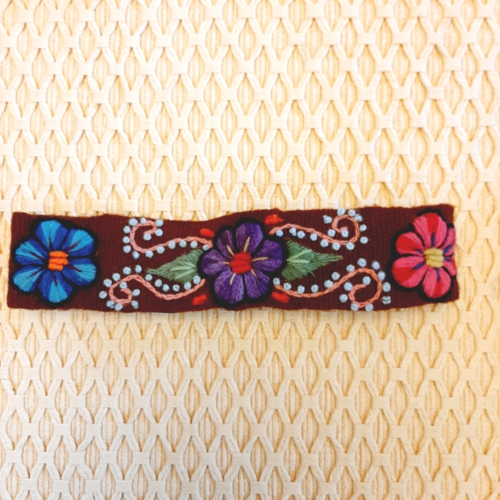 Embroidered Handmade Headband From Peru